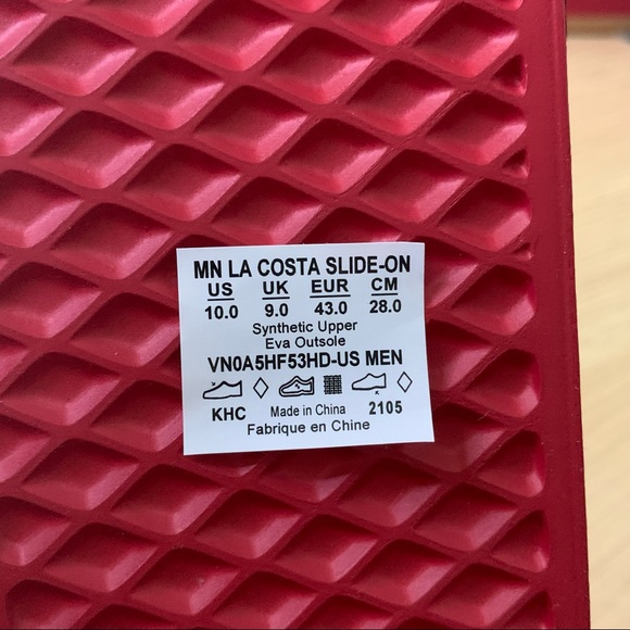 VANS | New With Tag Red Vans Slider - Picture 7 of 9